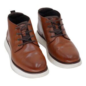 Florsheim Men's Chalet Plain Toe Brown Crazy Horse Boots 12M